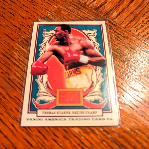 Tommy Hearns 🥊 Boxing Trading Card Panini #136 🔥 Hitman Hearns - Picture 3 of 4